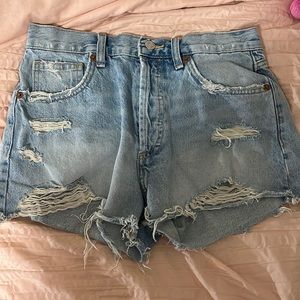 Zara light washed Jean shorts